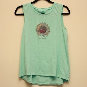 Life Is Good Sunflower Tank Top